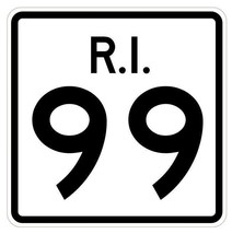 Rhode Island State Road 99 Sticker R4235 Highway Sign Road Sign Decal - $1.45+