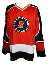 Any Name Number Fort Wayne Komets Retro Hockey Jersey Orange Any Size image 4