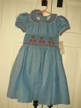 NWT Boutique Marco &amp; Lizzy St.Michaels  Cherries Dress 3T Vintage Inspired  - $49.49