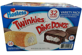  Hostess Twinkies And Ding Dongs Variety Pack 32 CT 42.04 oz  - $18.46