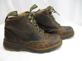 Dr Martens Mens Kameron Brown Leather Boots Sz 7 M Distressed AirWair Chukka - $77.39