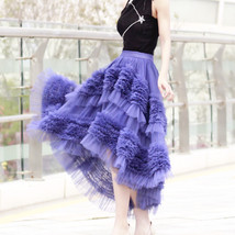 High-low Layered Tulle Skirt Outfit Plus Size Wedding Outfit Tiered Tulle Skirt