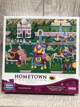 RARE HTF Hometown Collection Mega Puzzle  1000 piece puzzle Heronim COMP... - $16.82