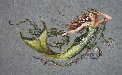 Primary image for SALE! Complete Xstitch Materials - EMERALD  MERMAID MD77 -  by Mirabilia