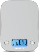 Taylor 3907 22 lb. Stainless Steel Digital Kitchen Scale with Touch Control  Buttons