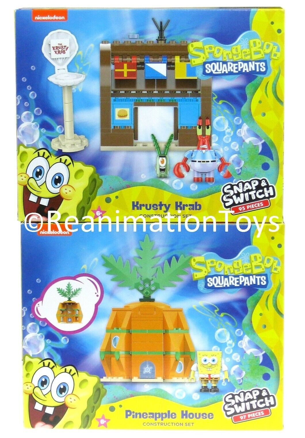 Snap & Switch SpongeBob SquarePants Krusty Krab Pineapple House ...