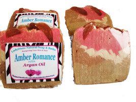 Amber Romance With Argan Oil, Homemade All Natural Bath Soap Bar - $5.99