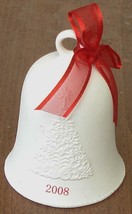 Hallmark Porcelain Dated Christmas Bell - 2008 - Original Box - Gently U... - $16.82