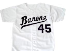Michael Jordan #45 Birmingham Barons Button down Baseball Jersey White Any Size image 1