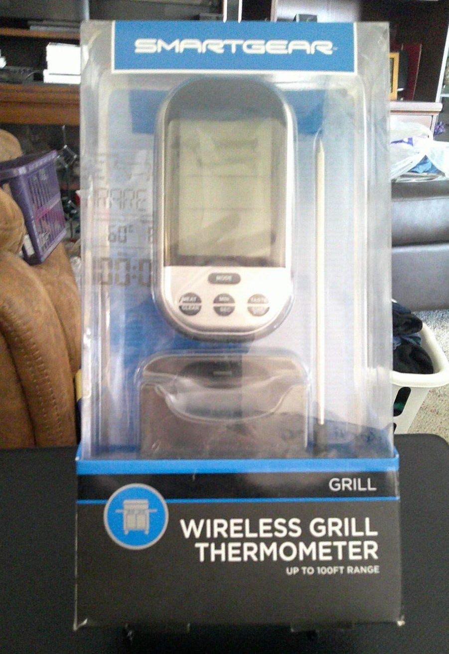Wireless Probe Grill Thermometer Silver - BBQ Dragon