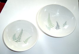 Two Franciscan Fern Dell Pattern Serving Bowls 9 12&quot; &amp; 7 1/2&quot; Round 1950’s - $75.99