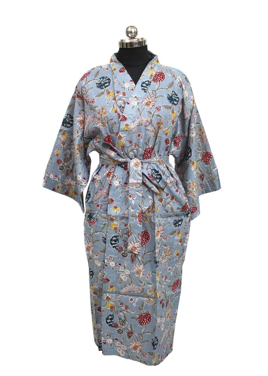 Cotton Kimono | Dressing Gown & Tote Set Handmade In India - AINOAH – ainoah
