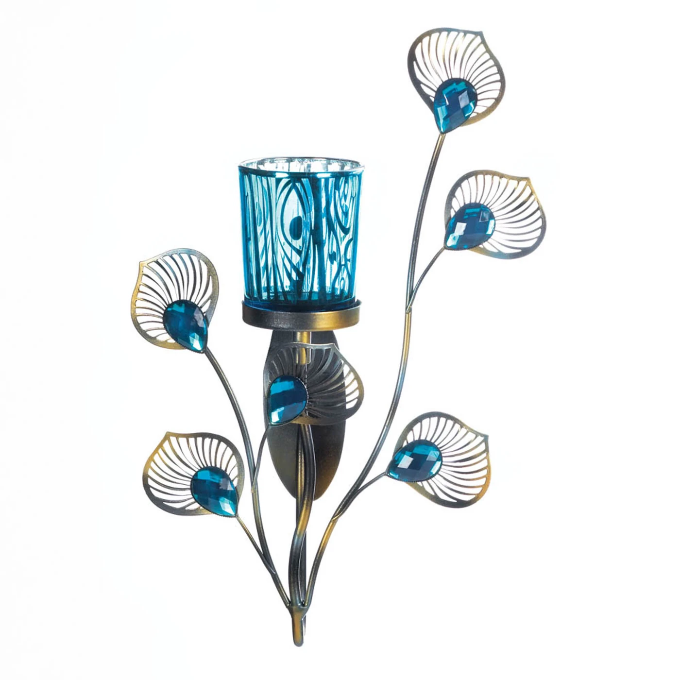 Peacock Inspired Single Sconce - $26.40