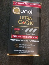 -Qunol Ultra CoQ10 3X Better Absorption - 60 SoftGels Exp 2026 (J8) - $22.90