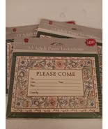 American Greetings Adult Party Invitations Please Come Floral Print 10 C... - $19.99