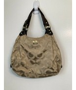 Coach Madison 14305 Signature Op Art Brown Sateen Maggie Carryall Should... - $89.00