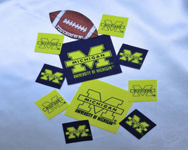 University of Michigan Wolverines NCAA Cotton Fabric Iron On Appliques 10 Pc Ylw - $4.00
