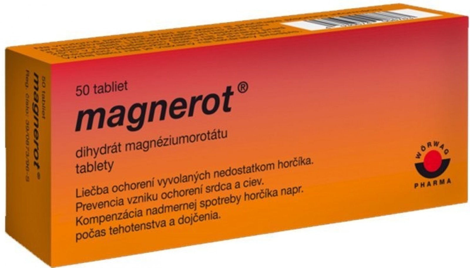 MAGNEROT 500 mg 50 tablets helps with disorders of muscle and heart ...