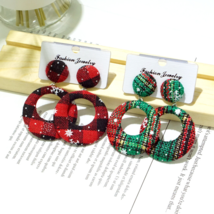 Women's Fashion Earring Geometry Round Earrings  Christmas Earrings - $5.00