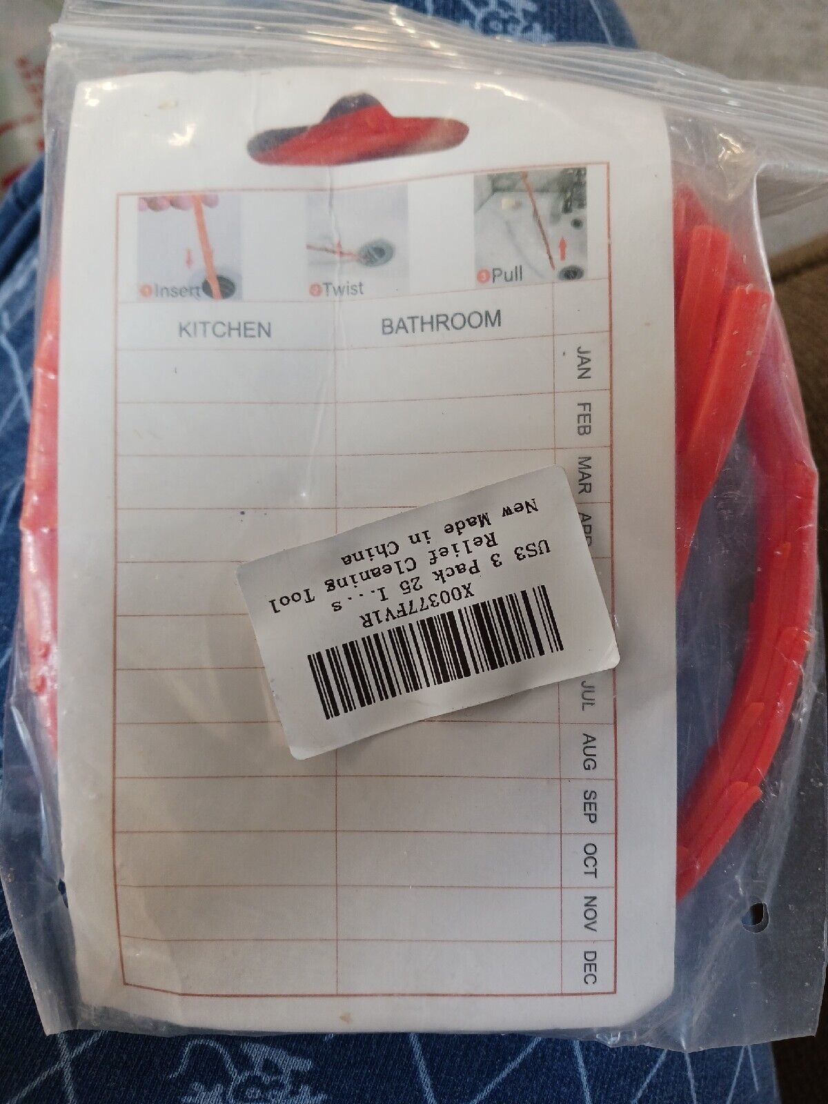 Forlivese 3 Pack 25 Inch Drain Clog RemoverHair snake Tool Drain Opener