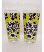 Vintage yellow and black dot glasses - $18.00