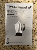 Elite Gourmet EC812 Electric 12-Cup Coffee Percolator with Keep Warm, Clear  Brew Progress Knob Cool