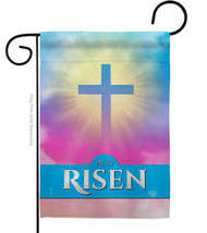 He Is Risen Garden Flag Faith 13 X18.5 Double-Sided House Banner - $19.97