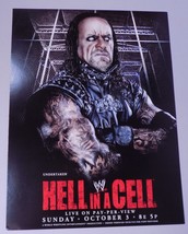 October 3 2010 Hell in a Cell Undertaker PPV WWE Poster 12x16 2 Sided Wr... - $29.69