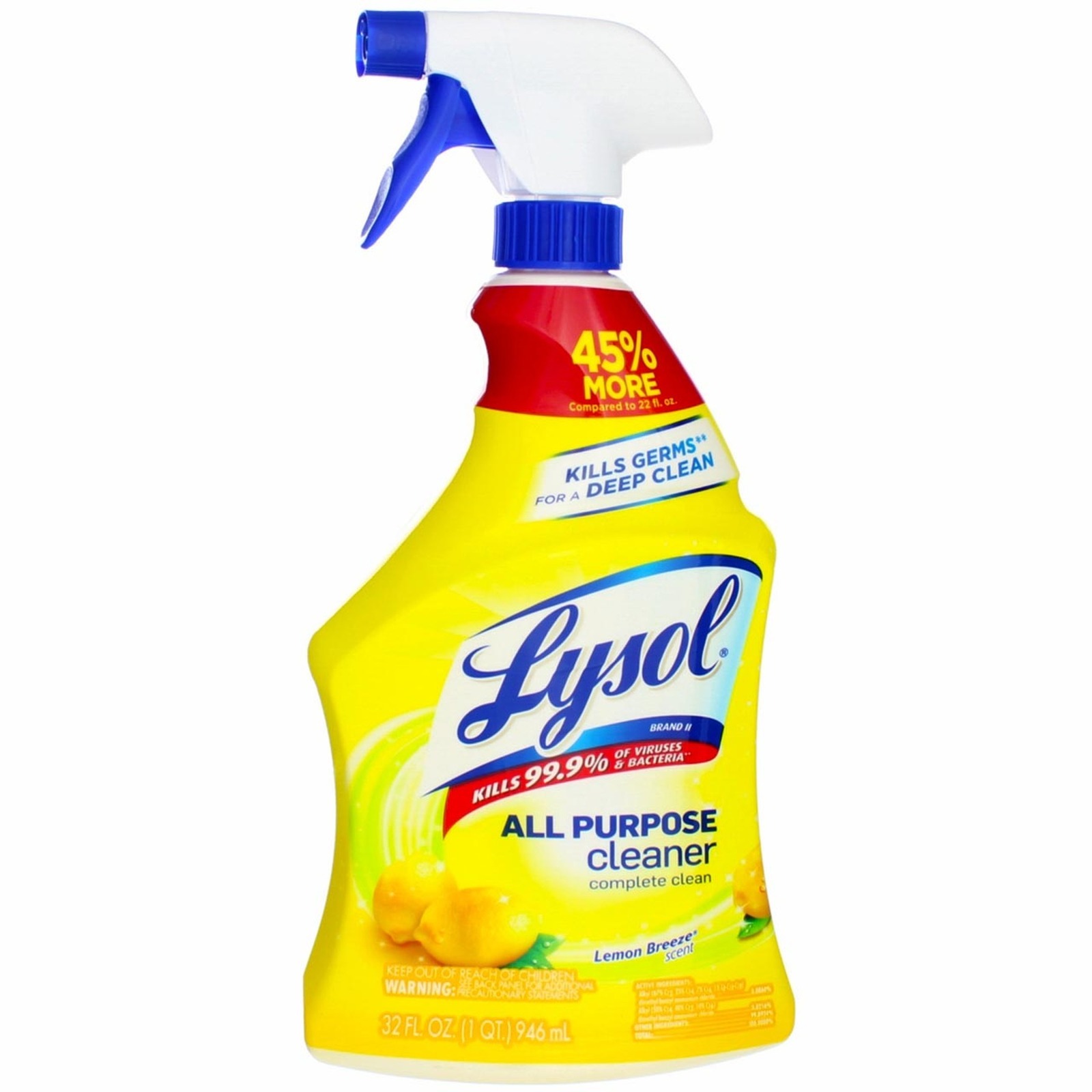Lysol AllPurpose Cleaner Trigger Spray, Lemon Breeze, 32 fl oz Other