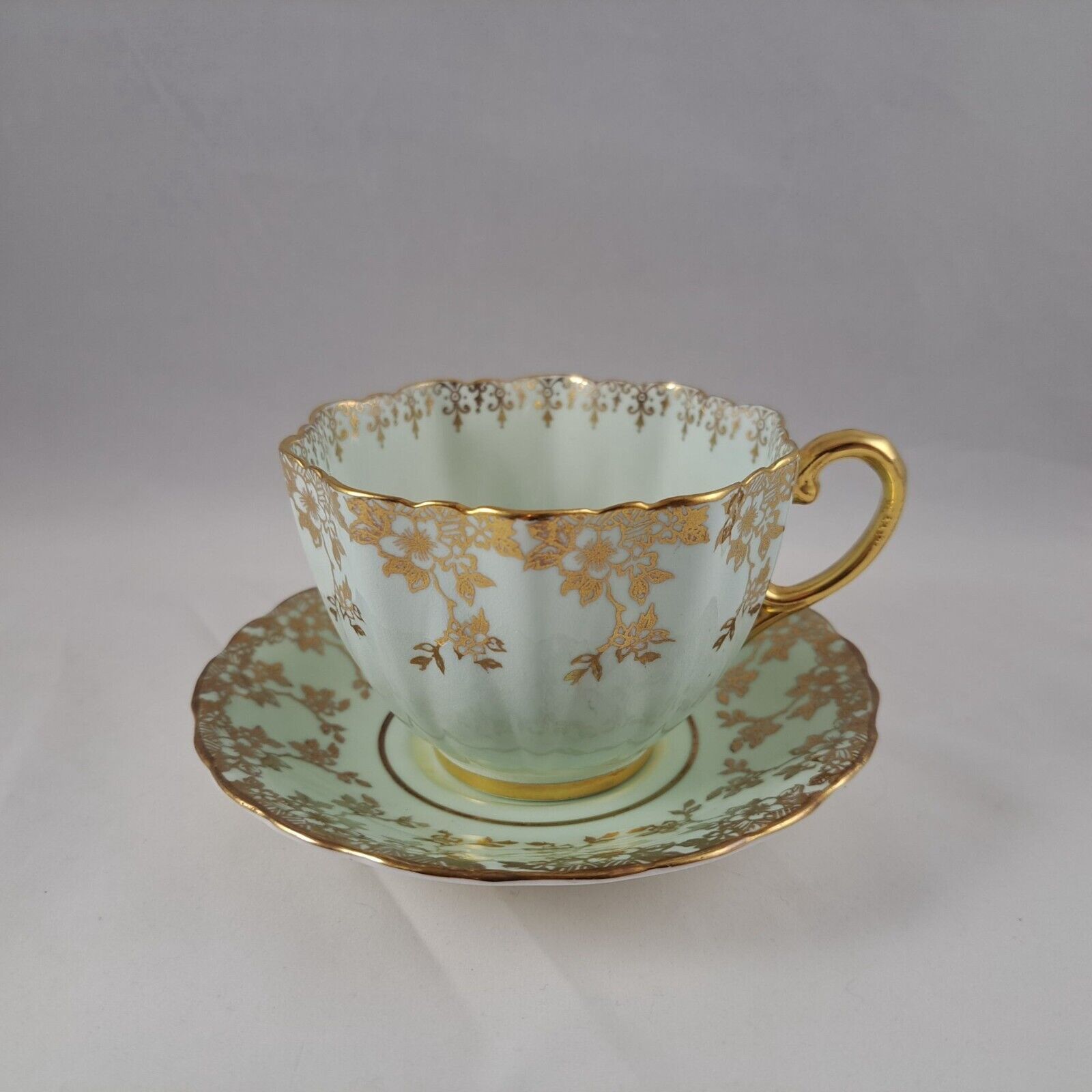 Paragon Fine Bone China Tea Cup and Saucer, H.M. The Queen and H.M. Queen  Mary