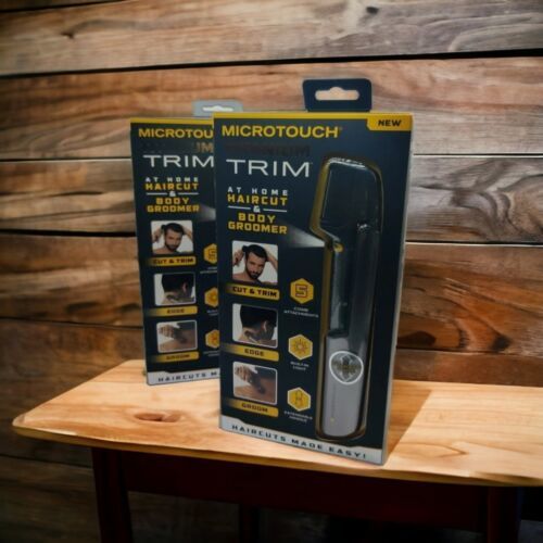 2x Micro Touch Titanium Trim Hair Cutting Body Shaver and Groomer Easy