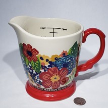Dazzling Dahlias Measuring Cup Set (1 Cup,1/2 Cup,1/3 Cup,1/4 Cup) by  Pioneer Woman