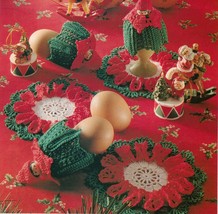 Christmas Star Ornament Egg Warmer Tree Wall Hanging Mat Coaster Crochet Pattern - $8.99