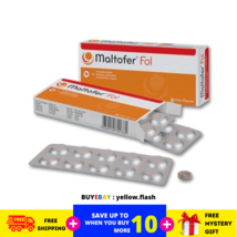5 Box Maltofer Fol Chewable Tablets 30'S For Iron Deficiency Free Shipping - $70.02