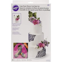 Wilton Gum Paste Outs Piece 28 PC GP Flowers Cut Out Set - $68.99