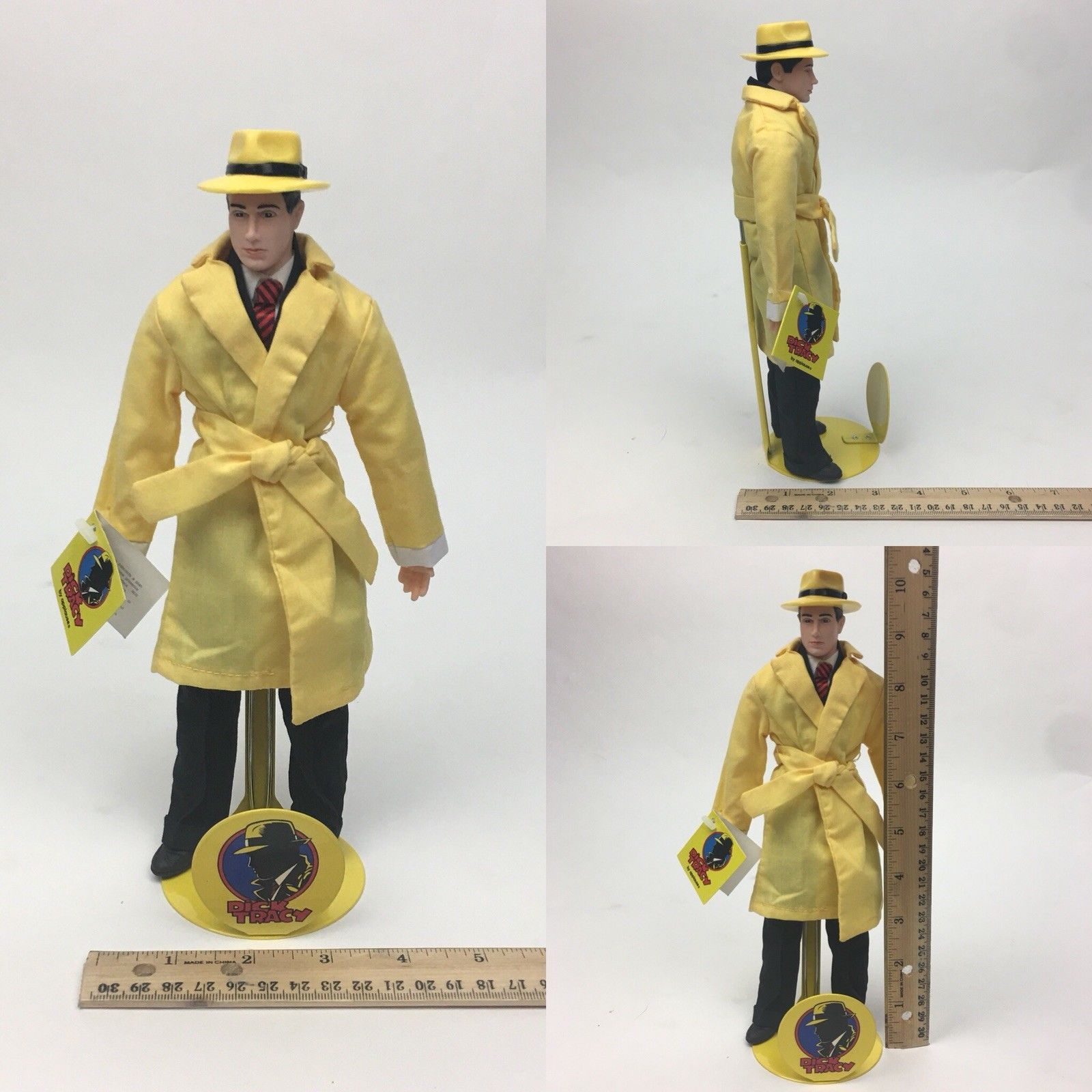 Dick Tracy by Applause Doll w Original Stand Vintage 1990s Collectible  Figurine