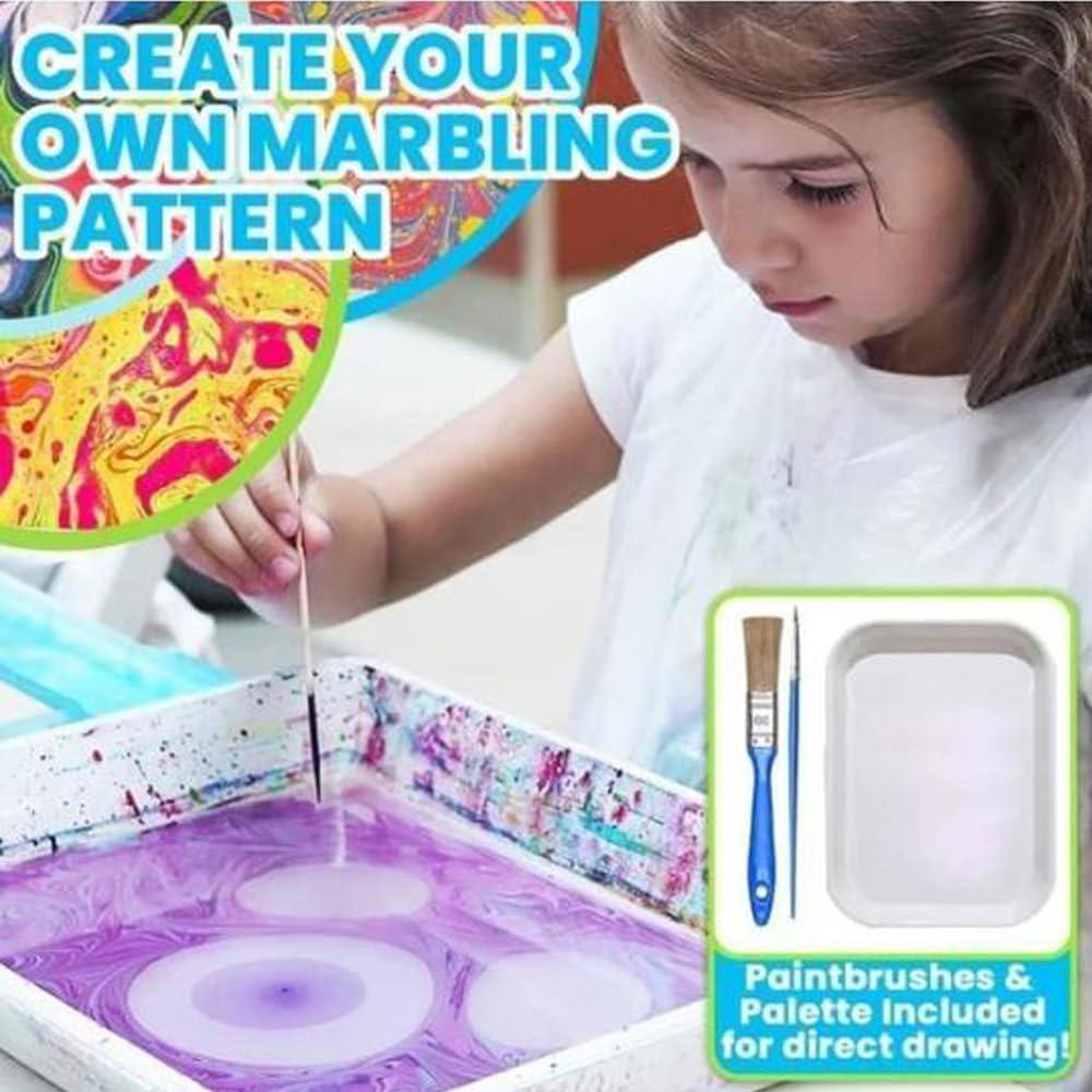 Jar Melo 6 Colors Marbling Paint Crafts For Kids Ages3 Water Marble  Painting Kit Craft Kits