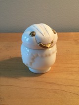 70s Avon Little Snowbird with golden eyes & beak cream sachet bottle (Moonwind)