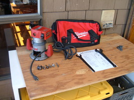 Milwaukee Usa 5660 1-1/2 Hp 120V 10A Router, Modified Base, Wrenches, New Bag. - $131.81