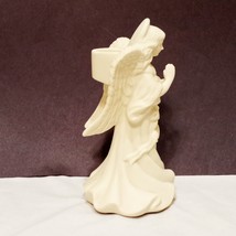 Angel Of Light Bisque Taper Candle Holder Partylite Cream 6&quot; - $15.83