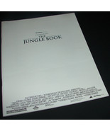 1994 THE JUNGLE BOOK Live Action Movie Press Kit Production Notes Pressbook - $12.99