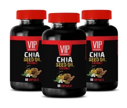 chia seed extract - CHIA SEED OIL 1000mg - may improve metabolism 3 Bottles - $47.64