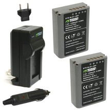 Wasabi Power Battery (2-Pack) and Charger for Olympus BLN-1, BCN-1 and Olympus O - $43.99