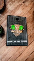 Hard Rock Cafe Core 3D Native American Drum Pin Green Winged Skull Jewel Eyes - $27.93