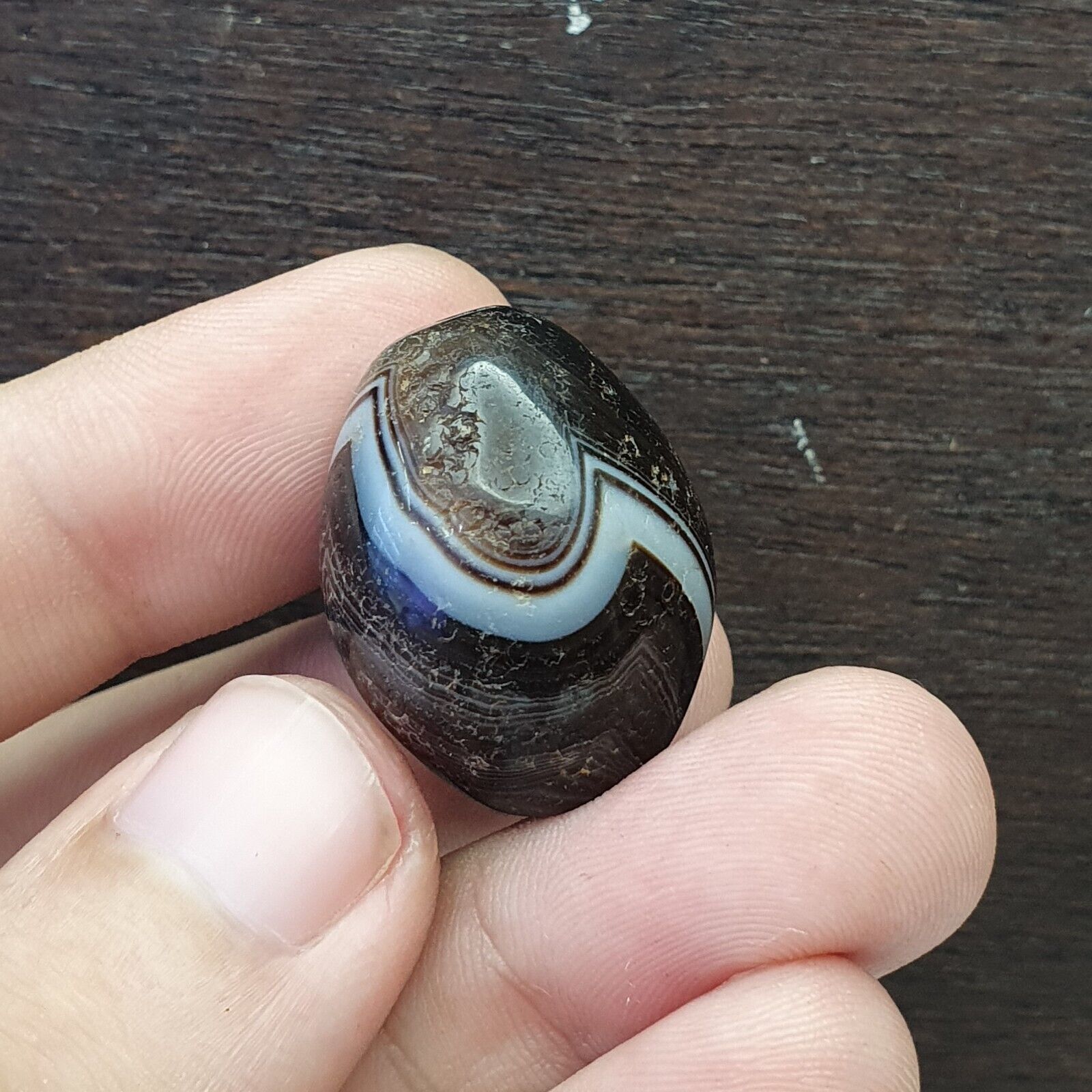 Vintage Tibetan Sulaimani Agate bead With and 50 similar items