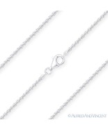 1.6mm Roc Link Italian Sparkle-Rope Chain Necklace in .925 Italy Sterling Silver - $24.07 - $27.78
