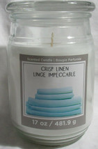 Ashland Scented Candle NEW 17 oz Large Jar Single Wick Summer CRISP LINEN - $19.60