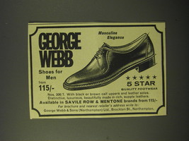 1964 George Webb Nos. 306/7 Shoes Ad - Masculine Elegance - $14.99