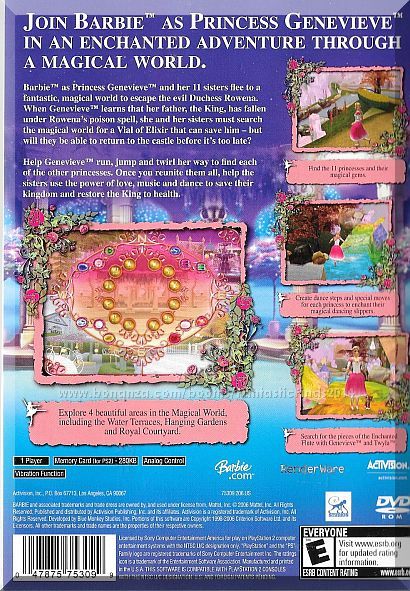 PS2 - Barbie In The 12 Dancing Princesses (2006) *Complete with ...