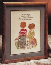 1989 My Brother &amp; My Sister My Friend Sisters Forever Cross Stitch Patterns - $12.99